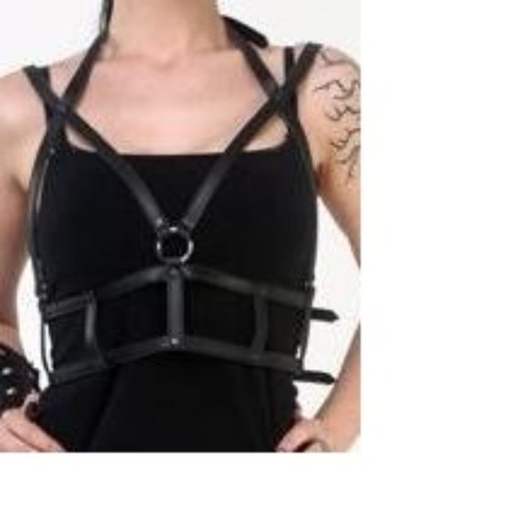 Lip Service Caged Harness. OS. Goth Hot Topic Dolls Kill Kill Star - Picture 1 of 4
